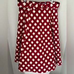 Anthropologie Tartan Peony Skirt - size 14